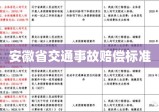 安徽省交通事故赔偿标准详解及指南