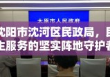 沈阳市沈河区民政局，民生服务的坚实阵地守护者