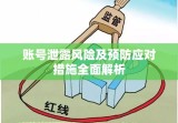 账号泄露风险及预防应对措施全面解析