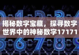 揭秘数字宝藏，探寻数字世界中的神秘数字17171的奥秘之旅