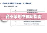 商业策划书撰写指南与要点解析