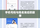 揭秘手机号码与姓名背后的故事，手机号姓名查询指南