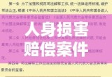 人身损害赔偿案件适用法律若干问题的解释详解全面解读