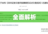 深圳证券交易所交易规则全面解析