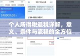 个人所得税退税详解，意义、条件与流程的全方位解读