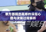 单方面提出离婚的深层心理与决策过程解析