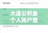 大连公积金个人账户查询，便捷操作与管理全指南