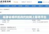 福建省组织机构代码网上服务平台，数字化政务先锋