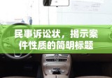 民事诉讼状，揭示案件性质的简明标题