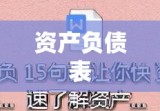 最新资产负债表下载，揭示企业财务状况的关键工具