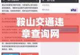 鞍山交通违章查询网，便捷高效服务新模式