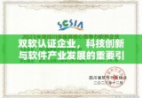 双软认证企业，科技创新与软件产业发展的重要引领力量