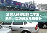 法院大规模处理二手车，流程、深远意义及影响分析