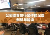 公司债券发行条件的深度剖析与解读