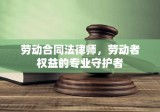 劳动合同法律师，劳动者权益的专业守护者