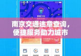 南京交通违章查询，便捷服务助力城市交通管理