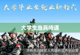 大学生当兵待遇，融入国防，青春建功立业