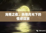 海南之夜，热带月光下的情感绽放