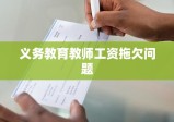 义务教育教师工资拖欠问题与入职申请书探讨，困境与出路