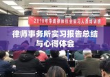 律师事务所实习报告总结与心得体会