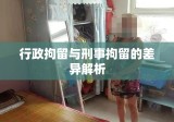 行政拘留与刑事拘留的差异解析