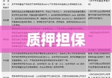 质押担保，概念、应用与风险解析