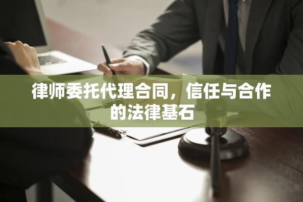 律师委托代理合同，信任与合作的法律基石  第1张