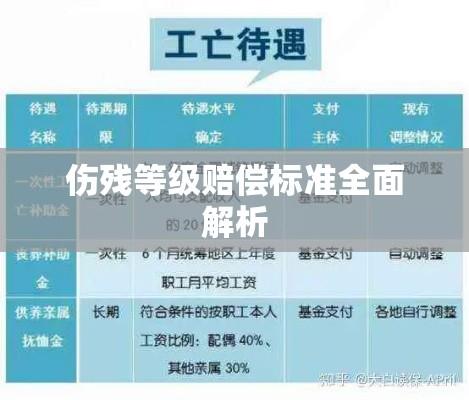 伤残等级赔偿标准全面解析  第1张