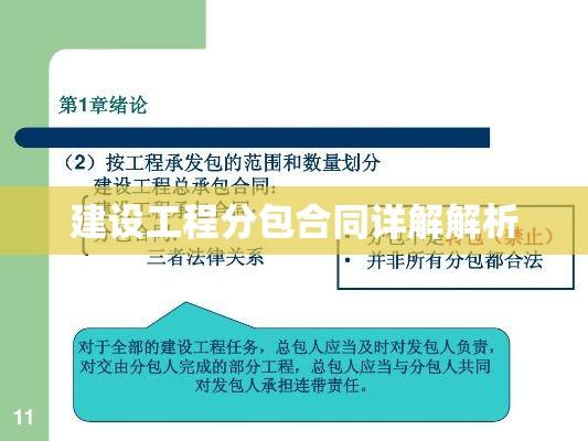 建设工程分包合同详解解析  第1张