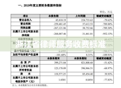 浙江省律师服务收费标准的详细解读与分析  第1张