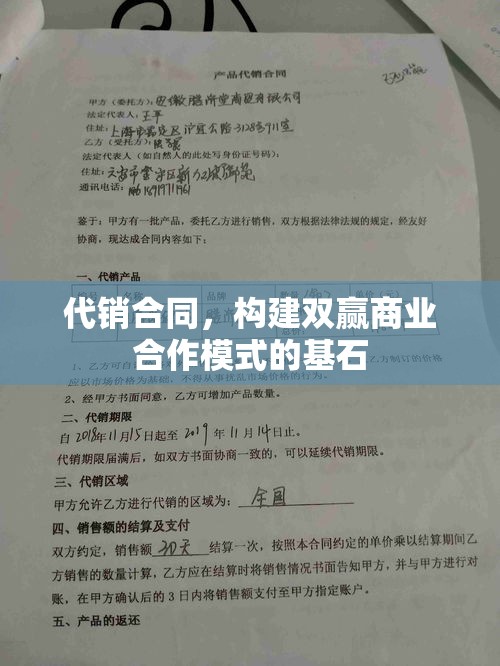 代销合同，构建双赢商业合作模式的基石  第1张