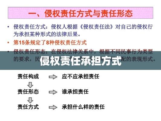 侵权责任承担方式的多样化途径解析  第1张