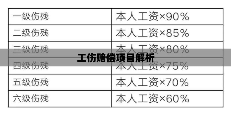 工伤赔偿项目解析及其重要性概览  第1张