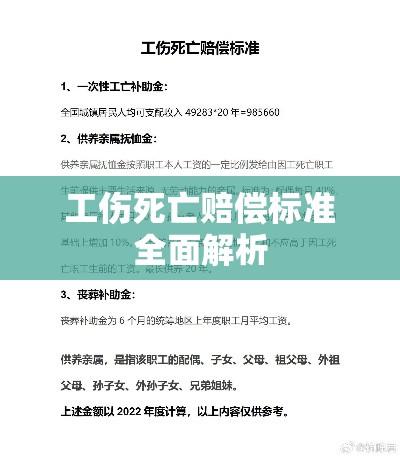 工伤死亡赔偿标准全面解析  第1张