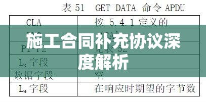 施工合同补充协议深度解析  第1张