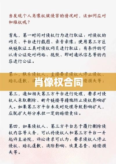 肖像权合同，守护个人形象权益的坚实盾牌  第1张