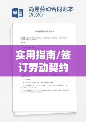 简单劳动合同范本解析与应用指南，实用指南助你轻松签订劳动契约  第1张