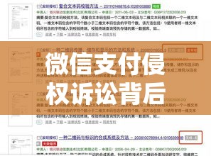 微信支付侵权诉讼背后的法律挑战与探究  第1张