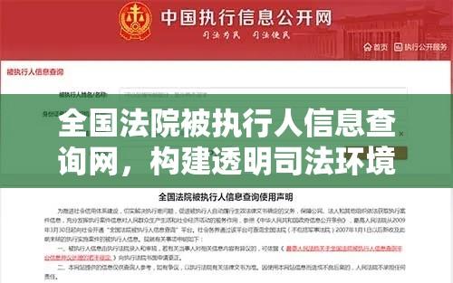 全国法院被执行人信息查询网，构建透明司法环境的利器  第1张