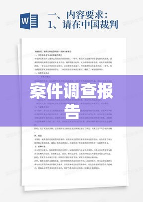 案件调查报告，揭秘事件真相  第1张