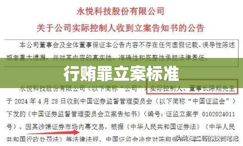 行贿罪立案标准的深度解析与探讨  第1张