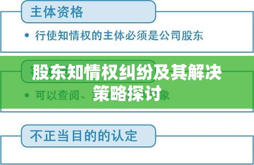 股东知情权纠纷及其解决策略探讨  第1张