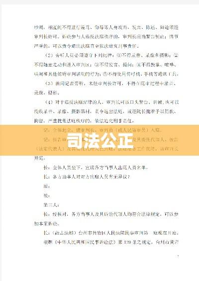 开庭笔录，司法公正的重要见证者  第1张