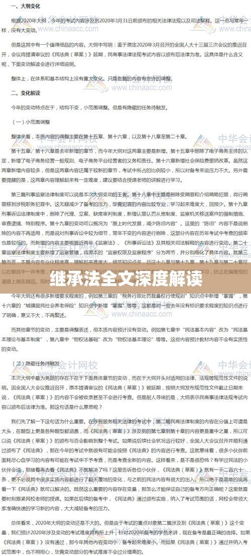 继承法全文深度解读  第1张