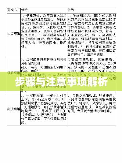 详细解读离婚手续，步骤与注意事项全解析  第1张