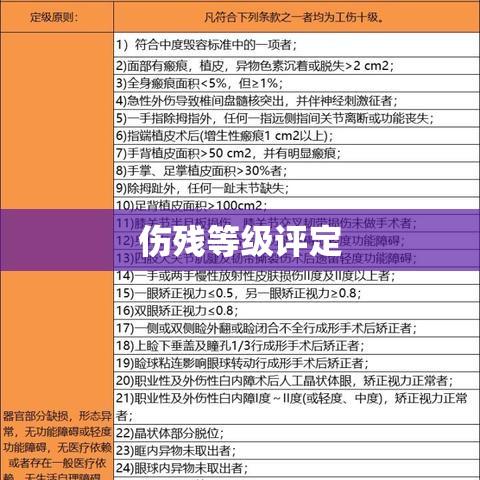 伤残等级评定与赔偿标准全面解析  第1张