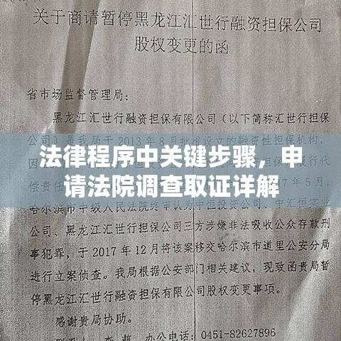 法律程序中关键步骤，申请法院调查取证详解  第1张