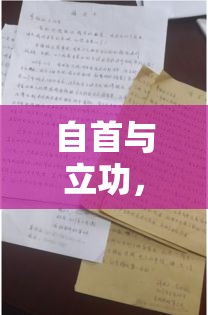 自首与立功，法律框架内的自我救赎与贡献之道  第1张