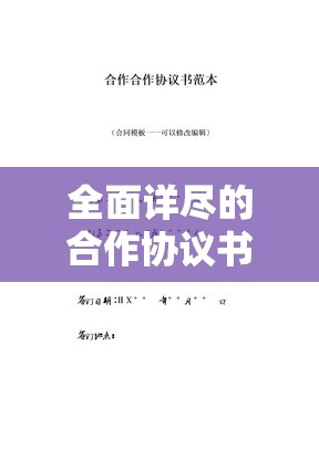 全面详尽的合作协议书范本详解  第1张