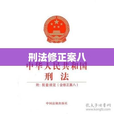 刑法修正案八全面解读  第1张